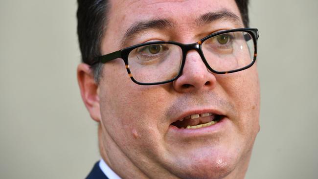 George Christensen wasn’t keen to accept criticism of his Facebook post suggesting environmentalists should be shot, but was quick to suggest Yassmin Abdel-Magied to sacked for a post about ANZAC Day. (Pic: Mick Tsikas/AAP)