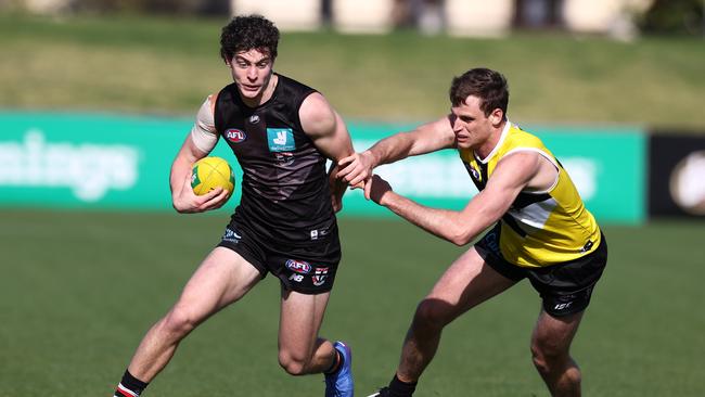 St Kilda were disappointed to los Nick Coffield to a season-ending knee injury. Pic: Michael Klein