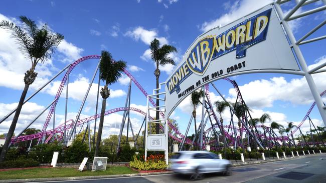 The entrance to Movie World. Picture: AAP Image/Dave Hunt