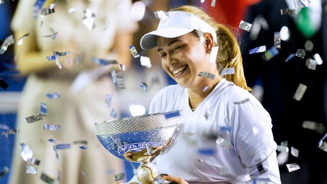 Donna Vekic won the Monterrey Open before heading to Indian Wells. (Photo by Julio Cesar AGUILAR / AFP)