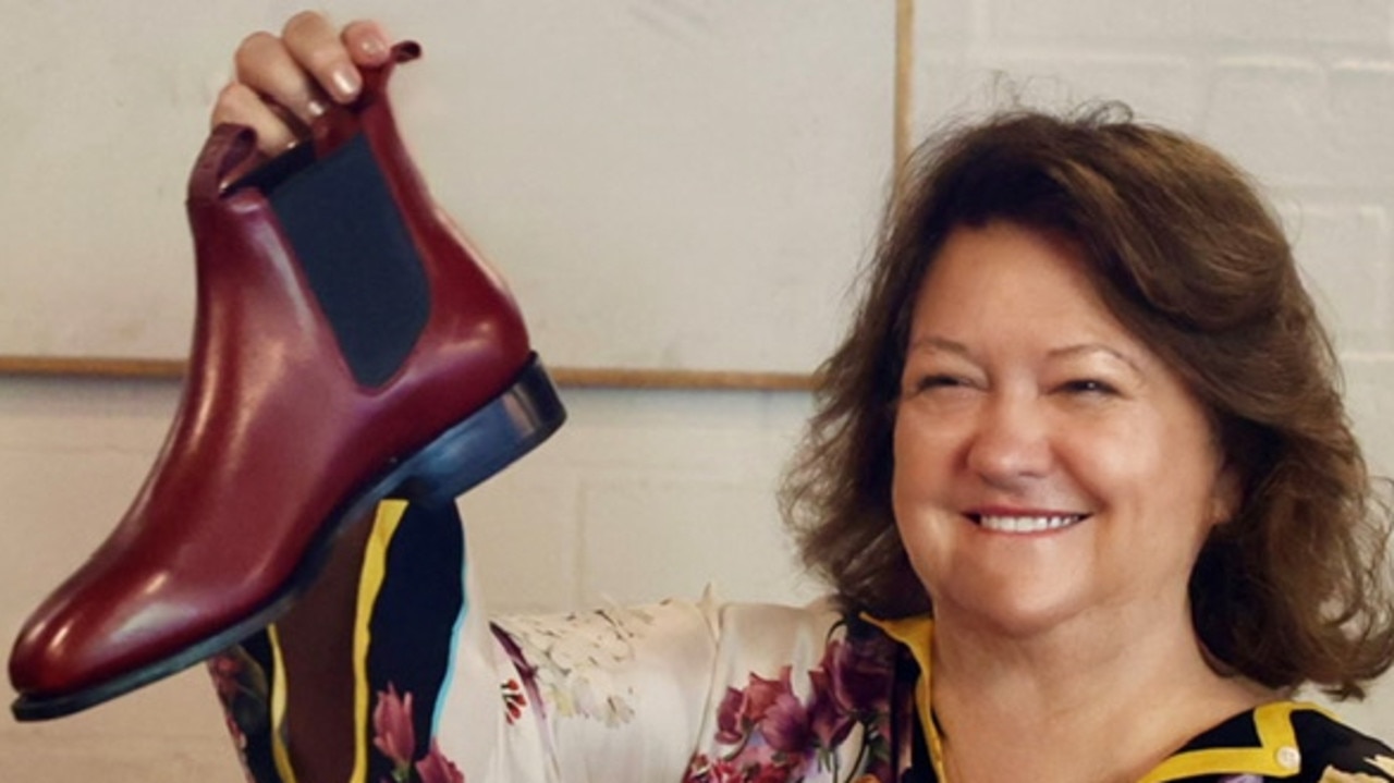 Gina Rinehart has acquired Australian bootmaker Rossi Boots. Picture: Supplied