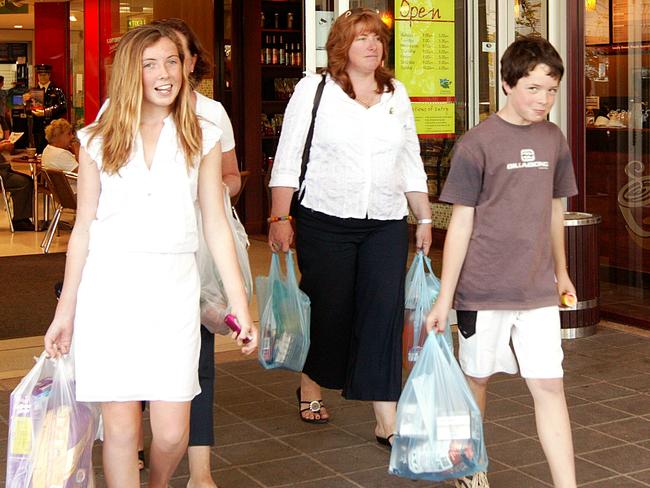 Shoppers at Forestway Shopping Centre in Frenchs Forest.