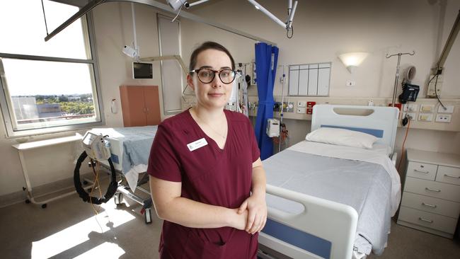 Karlee Robson is an infectious diseases nurse based at the Royal Melbourne Hospital. Picture: David Caird