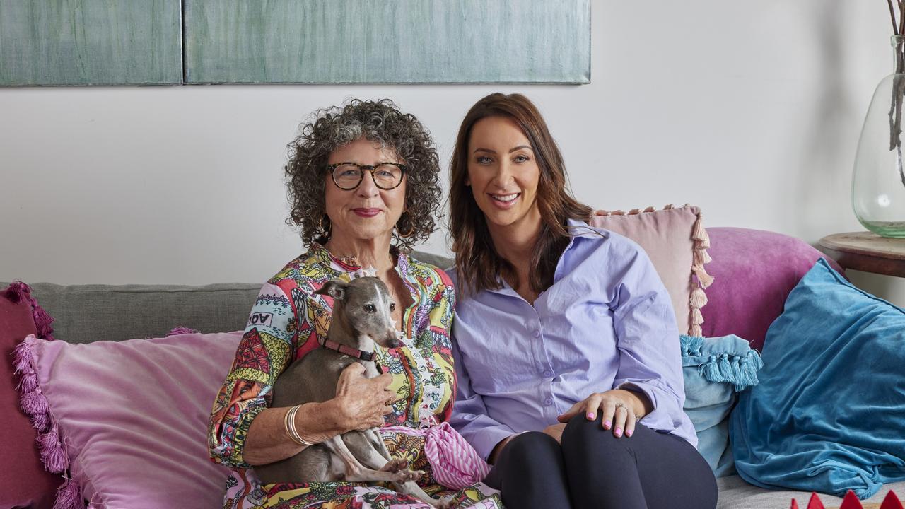 Gogglebox stars Kerry and Izzy Silbery reveal how family chats supercharge writing skills in kids. Picture: FOXTEL / Narelle Portanier