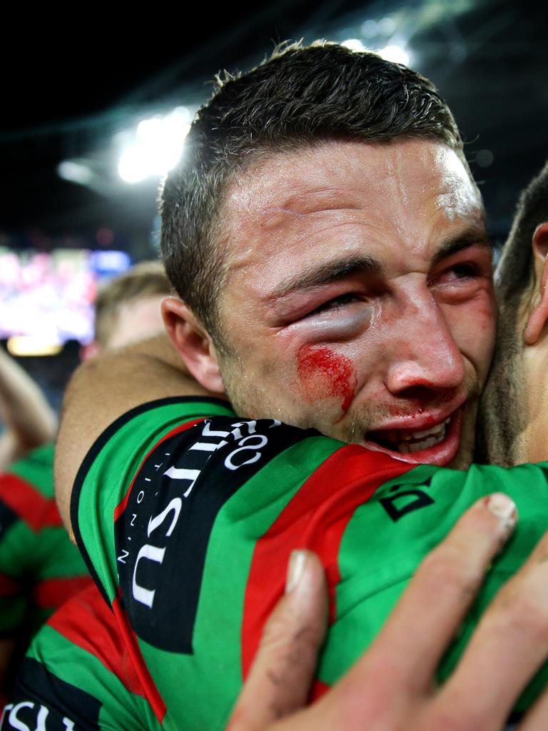 Sam Burgess reached hero status for playing while hurt. Picture Gregg Porteous