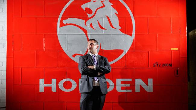 Ross Pelligra at Holden’s former Elizabeth plant, which will be turned into a manufacturing hub and renamed Lionsgate Business Park. Picture: Matt Turner