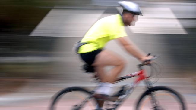 Peter Gleeson says it’s time cyclists were subject to the same laws as vehicle users. Picture: Stewart Allen