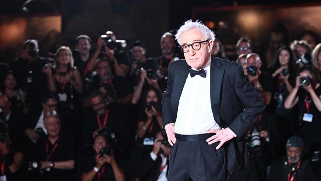 US director Woody Allen attends the red carpet of the movie Coup de Chance"presented out of competition at the 80th Venice Film Festival on September 4, 2023 at Venice Lido. Picture: Tiziana Fabi, AFP