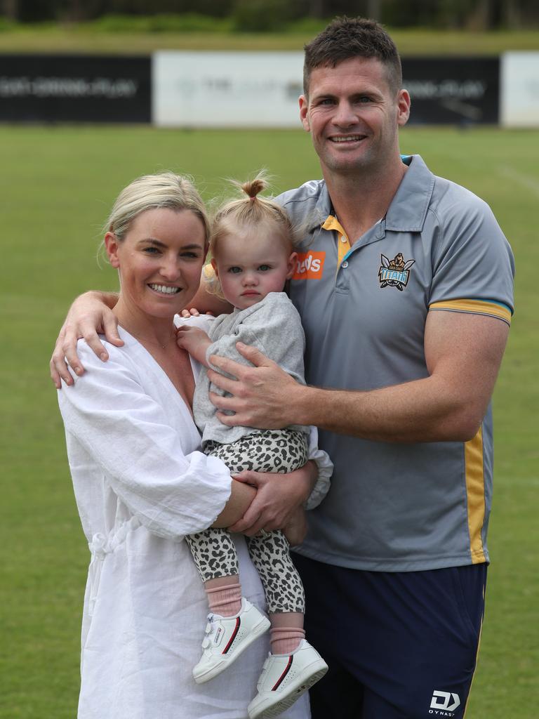 Anthony Don with his family. Picture: Glenn Hampson