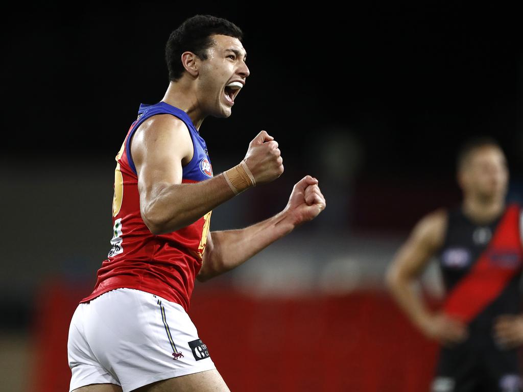 Former Brisbane Lion Connor Ballenden is a recent arrival at the Eagles. Picture: Ryan Pierse/Getty Images