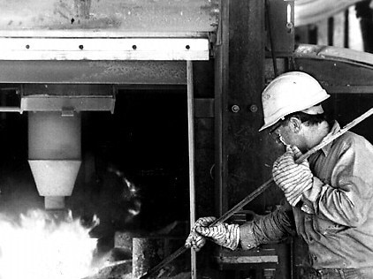 Aluminium Portland smelter. March 1996. b/w only.