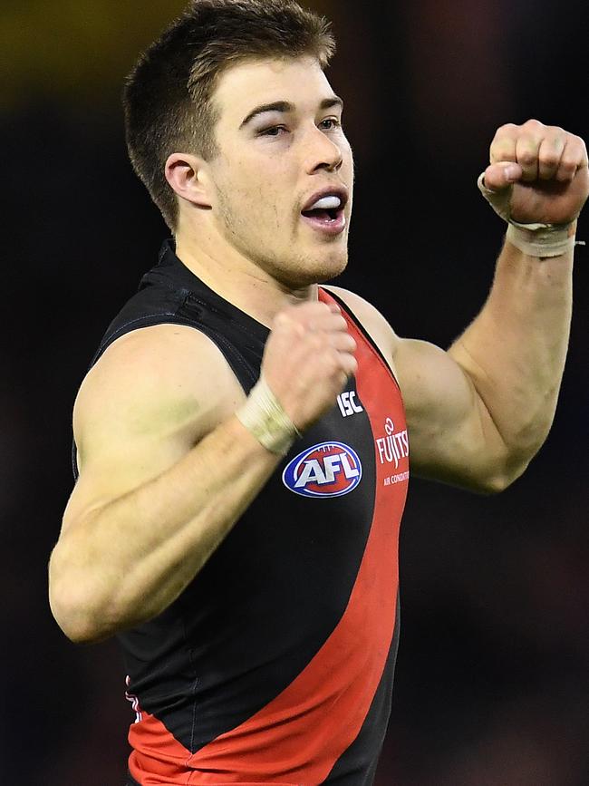 Zach Merrett has only kicked six goals this year.