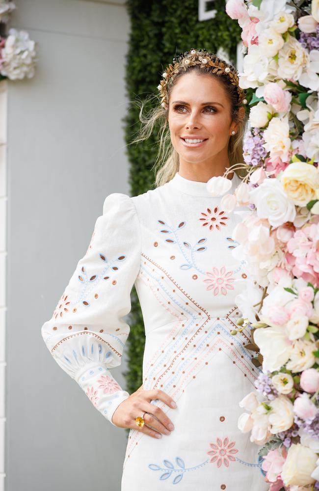 Candice Warner opted for a floral look. Picture: Getty Images