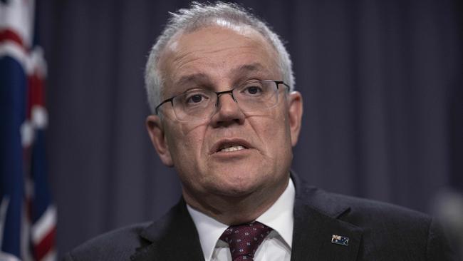 Prime Minister Scott Morrison said women “have been putting up with this crap all their lives” Picture: NCA NewsWire/Gary Ramage