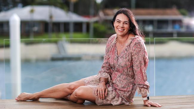 Sam Riley’s company has launched a bid to wind-up a failed Brisbane swimming school business after she successfully defended the school’s $1.4 million lawsuit against her. Picture: Nigel Hallett