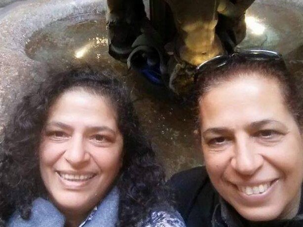  NSW university professor Lily Pereg, left, and her  sister Pyrhia Sarusi were found dead in a shallow grave  on a property belonging to the academic’s nephew. Picture: Facebook