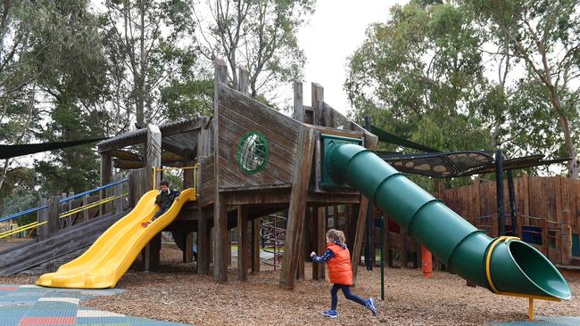 Hays Paddock in Kew is regarded as one of Melbourne’s most accessible playgrounds. Picture: Josie Hayden