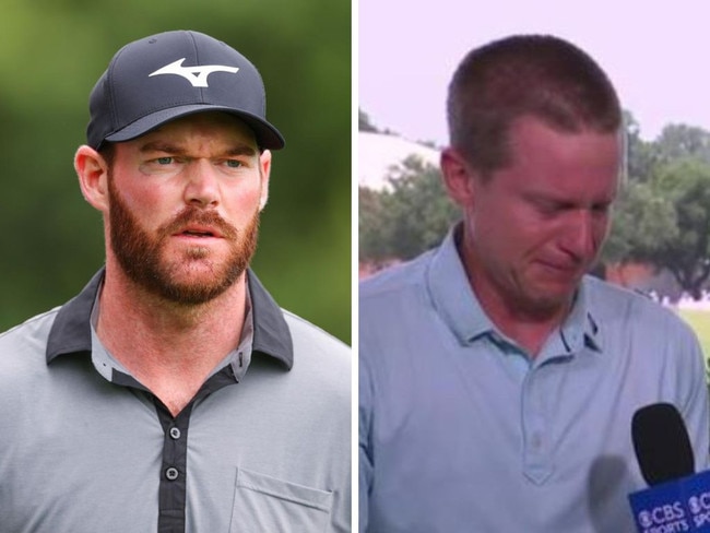 Grayson Murray and fellow golfer Peter Malnati. Photos: Getty Images/Fox Sports