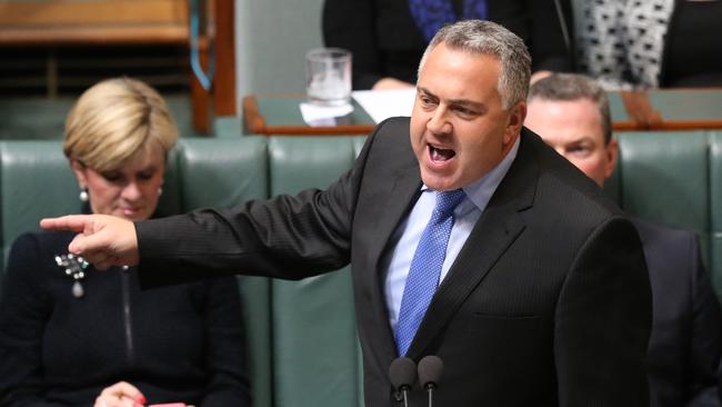 Joe Hockey dropped his costings on the Thursday afternoon before the 2013 election. Picture: Ray Strange.