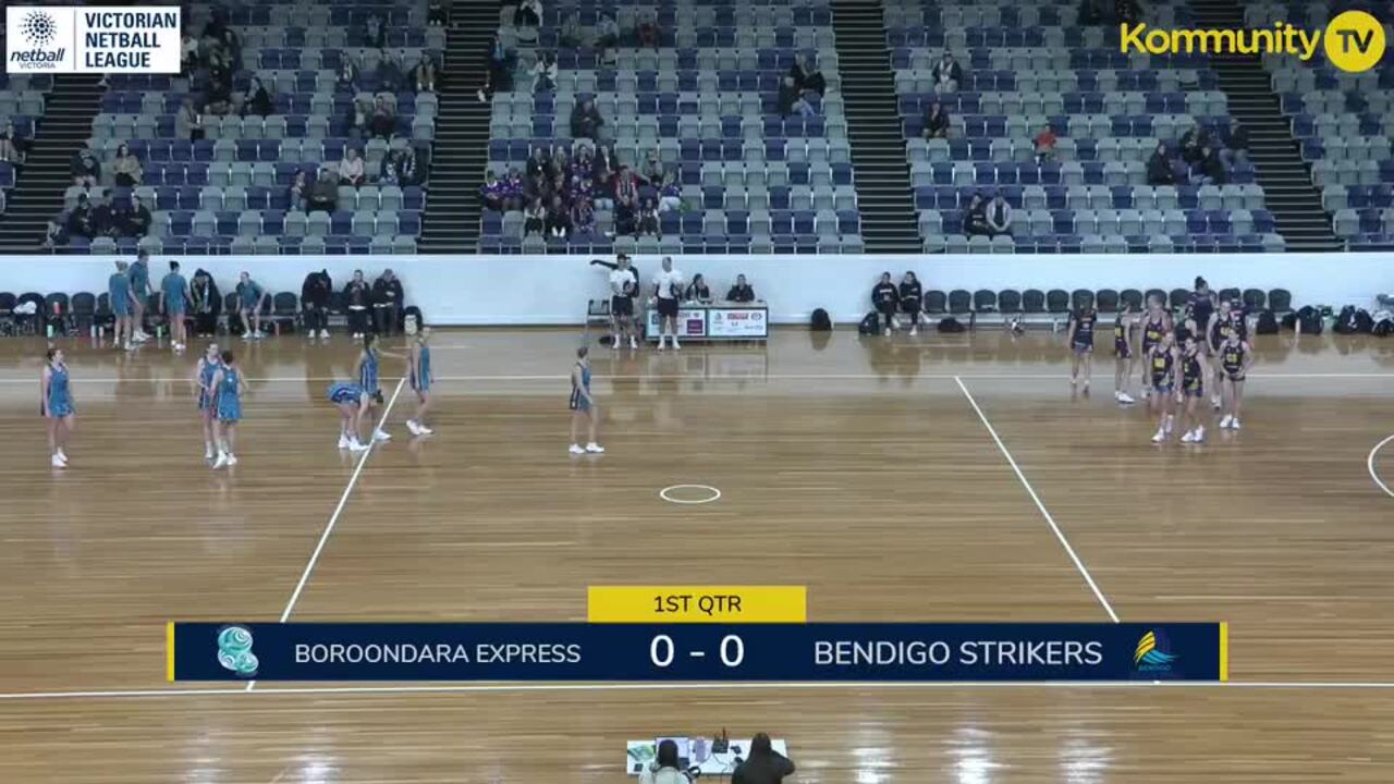 Replay: Boroondara Express v Bendigo Strikers (Championship) – 2025 Victorian Netball League Round 12