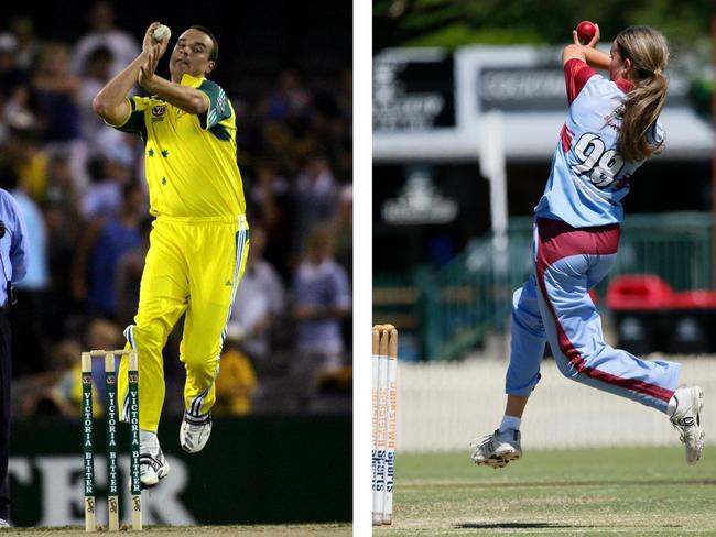 Next-gen Clark: Stuart for Australia in 2006 and Sophie for St George-Sutherland in the U18 Brewer Shield. Pictures: AAP Image/Chris Scott, Warren Gannon Photography