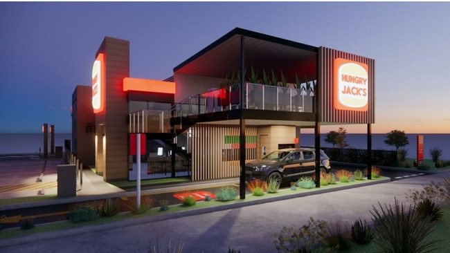 Proposed plans for a new Hungry Jacks restaurant along Superior Bvd in Andergrove, Mackay. Picture: Documents submitted to Mackay Regional Council