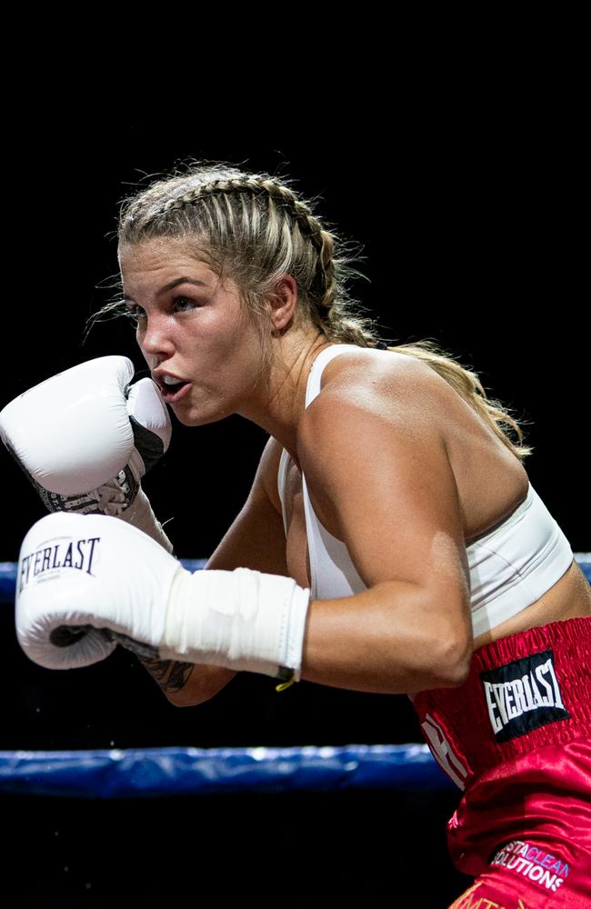 Queensland professional boxer Taylah Robertson. Photo: Andrew Davies.