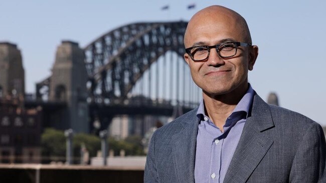 Microsoft chief Satya Nadella contacted Scott Morrison to make him aware that his company had the capacity to fill any search engine void left by Google. Picture: Getty Images