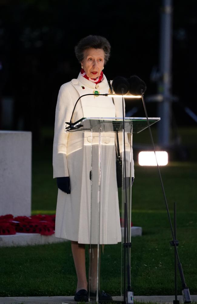 The Princess Royal gave a personal speech about her husband’s uncle. Picture: Getty Images