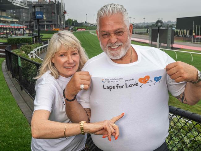 Mick Gatto and his wife Cheryl was bought a church to convert into a centre for kids with autism. Picture: Tony Gough