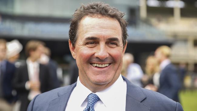 SYDNEY, AUSTRALIA - FEBRUARY 27: Michael Freedman smiles after winning race 7 the Cellarbrations Surround Stakes during Sydney Racing at Royal Randwick Racecourse on February 27, 2021 in Sydney, Australia. (Photo by Jenny Evans/Getty Images)