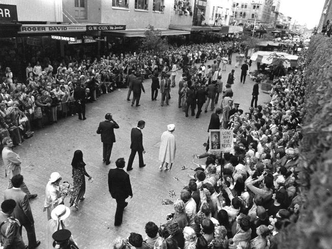 Queen Elizabeth II and the Duke of Edinburgh Prince Philip on a Royal visit to Adelaide in March. Picture: The News