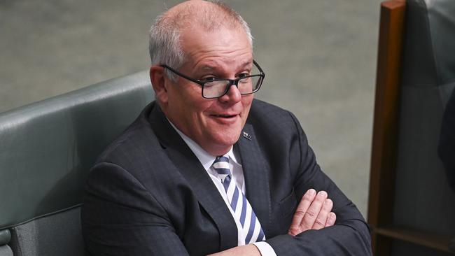 Scott Morrison during Question Time at Parliament House in Canberra last month. Picture: Martin Ollman