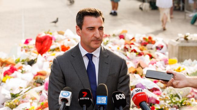 Elliott Rusanow, chief executive of Scentre Group, which operates Westfied shopping malls, outside Westfield Bondi on Monday. Picture: David Swift