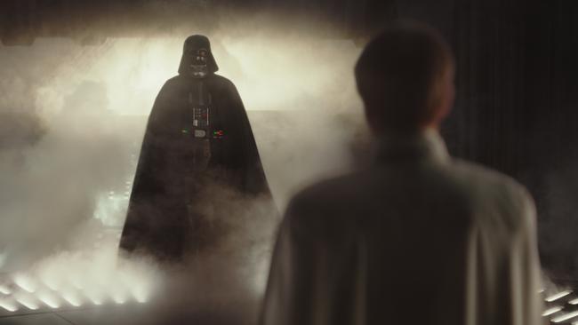 They’re on the same team, but that doesn’t mean Vader and Krennic get along in Rogue One. Picture: Disney