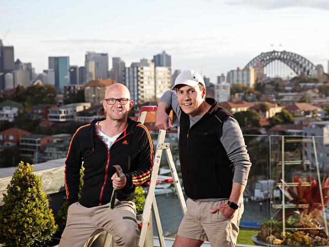 22/8/18 (LR) Peter Egglestone and Andrew Bousie at their home in Cremorne point. Picture: Adam Yip / Manly Daily