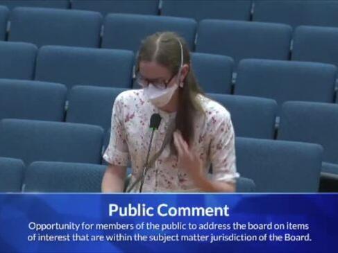 Violet Affleck Defends Masks at LA County Board Meeting