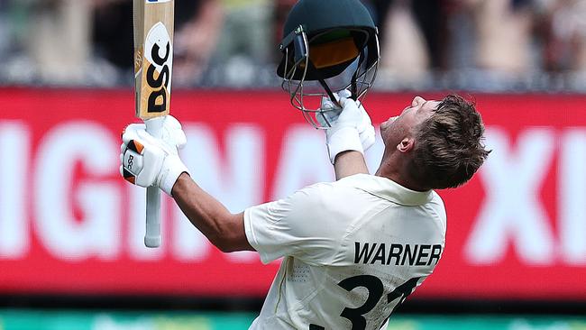 David Warner’s Test form in 2023 was poor but he scored an epic double hundred in last year’s Boxing Day Test that may justify his selection, Darren Lehmann says. Picture: Michael Klein