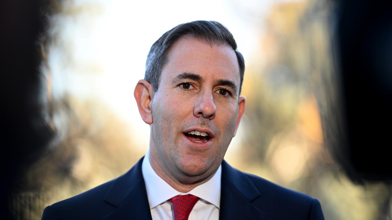 CANBERRA, AUSTRALIA - MAY 14: Treasurer of Australia Jim Chalmers arrives at Parliament House on May 14, 2024 in Canberra, Australia. Australia's Labor government is grappling with a slowing economy, weaker commodity prices, soaring housing costs and a softening labor market as it prepares to unveil its federal budget on May 14. To counter these headwinds, the budget is expected to feature smaller revenue upgrades compared to recent years, while outlining the government's interventionist policies aimed at boosting domestic manufacturing and the transition to green energy. Critics warn that such industrial policies risk fueling inflation and diverting resources from more productive sectors of the economy. The budget is seen as a key opportunity for the Labor government to deliver broad economic support that analysts say is fundamental to re-election chances next year. (Photo by Tracey Nearmy/Getty Images)