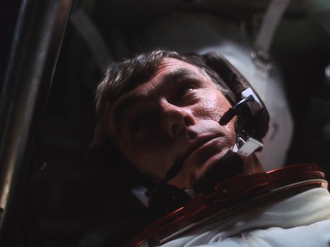 Captain Gene Cernan during one of his space missions.