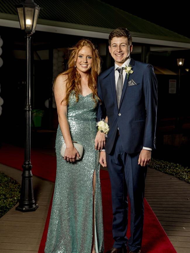 Formal for year 12 students from Emmanuel College. Isabella Parsons and Nicholas Frauley. . Picture: Jerad Williams