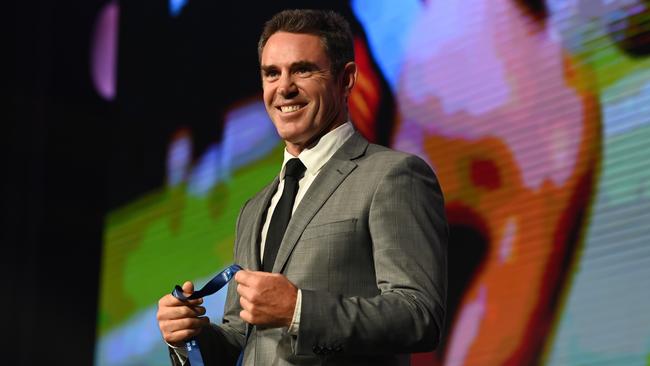 Brad Fittler with the famous medal. Pic: NRL Photos