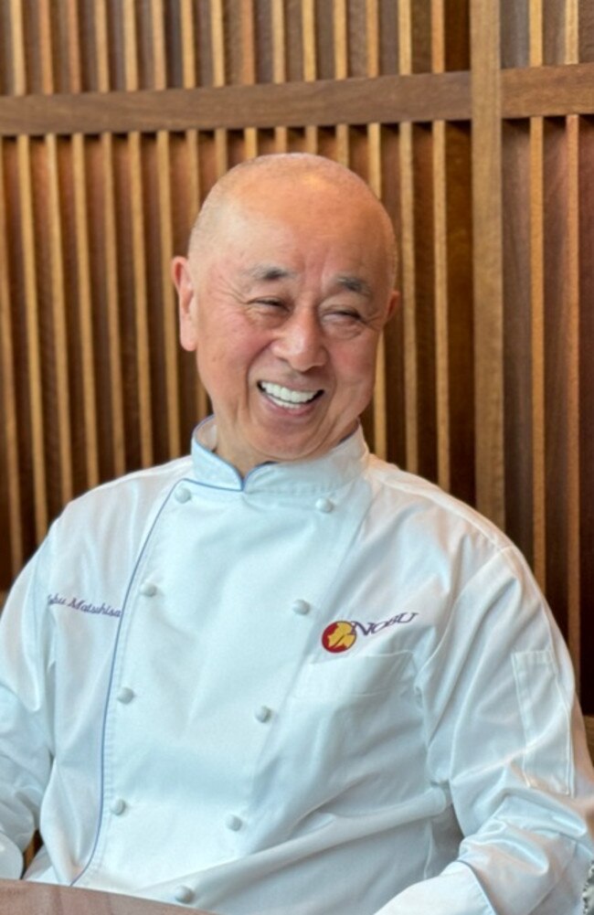 Chef Nobu Matsuhisa is in Australia to visit his three restaurants at Crown Melbourne, Crown Perth and Crown Sydney. Picture: news.com.au