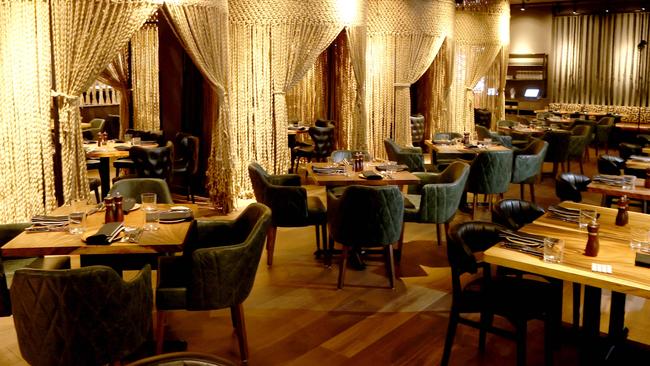 Swiss Joinery supplied bespoke joinery for the new Meat & Wine Co. restaurant in the CBD. Picture: NCA NewsWire / Kelly Barnes