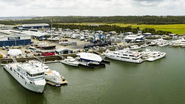 The Gold Coast City Marina &amp; Shipyard, where previously one of the world’s most notable expedition superyachts, M/Y SuRi, docked for major repair and refit work.