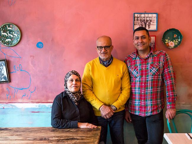 SAW Food month - Nov 11. Parwana, TORRENSVILLE.. Zelmai and Farida Ayubi,and son in law Ayaz Ashna, chef at Parwana with Farida. Picture: JosieWithers