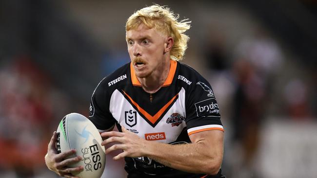 Former Zac Cini is on the bench for the Sharks’ trial against Penrith. Picture: David Hossack/ NRL Photos