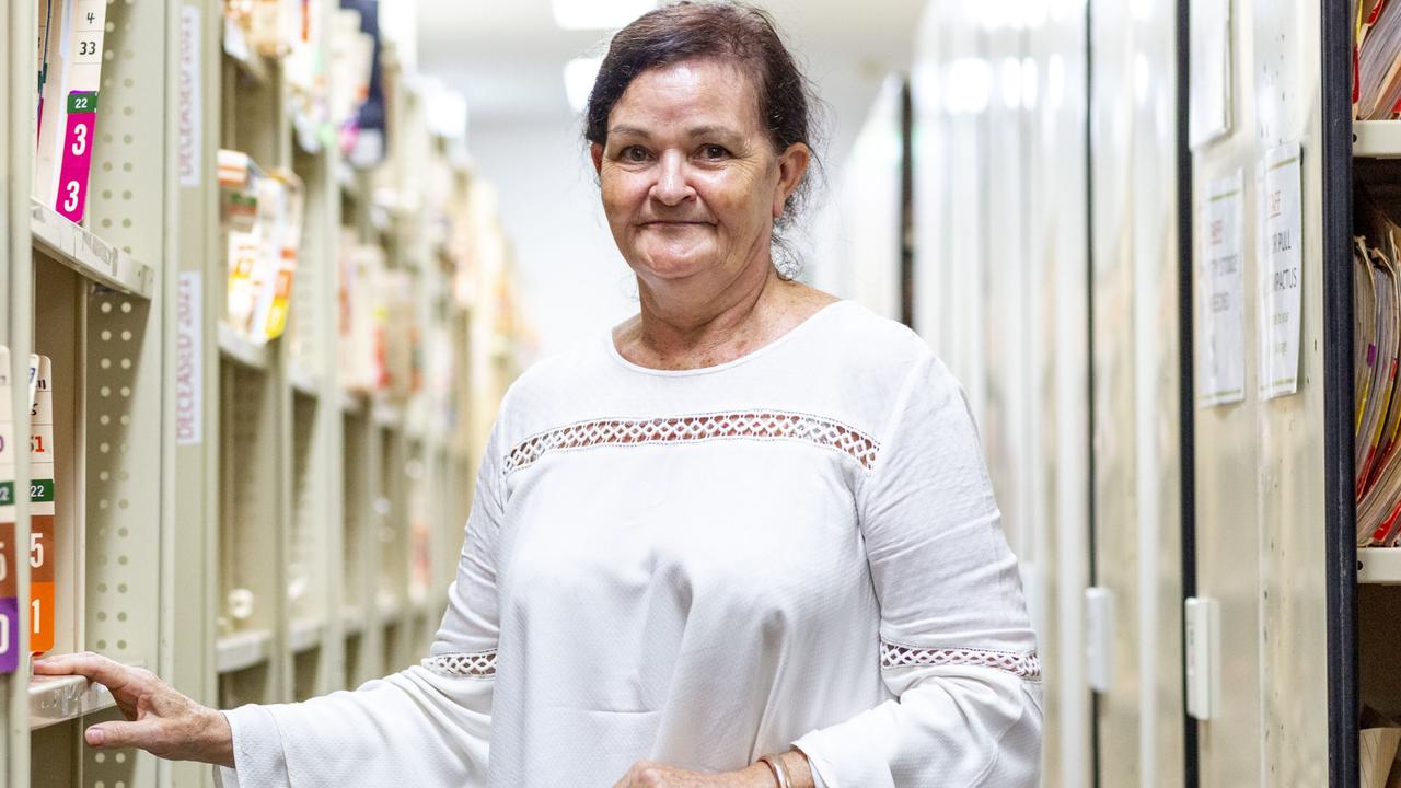 Royal Darwin and Palmerston Regional Hospital medical record manager Jillian Edgar was working in the same department when the victims of the Bali bombings came through in 2002. Picture: Floss Adams