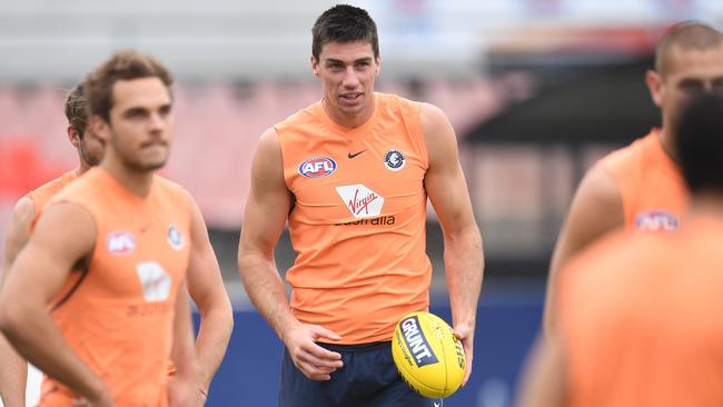 Matthew Kreuzer at Carlton training.