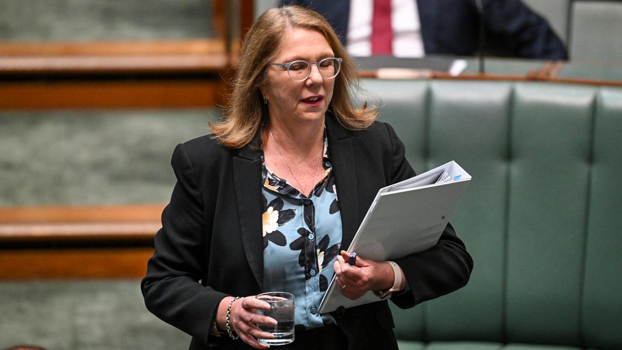 Minister for Infrastructure, Transport, Regional Development and Local Government Catherine King arrives at Parliament House on May 14, 2024 in Canberra, Australia. Photo by Tracey Nearmy/Getty Images.